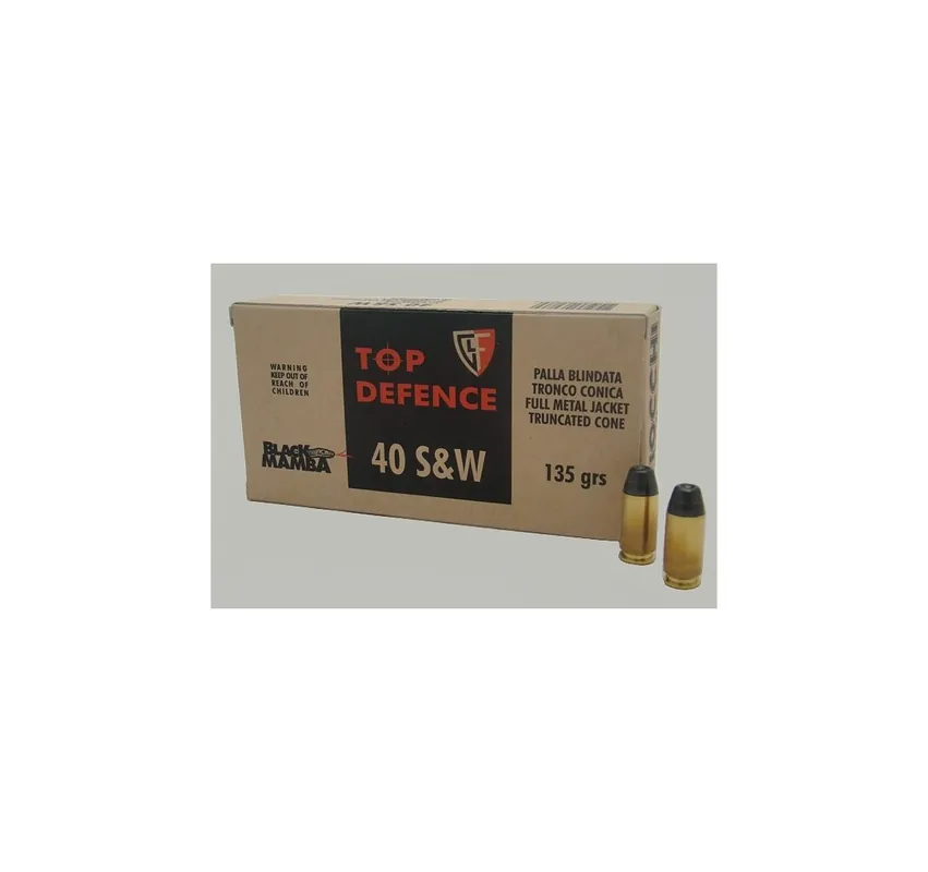 FIOCCHI CARTUCCE CAL. 40 S&W FMJTC BLACK MAMBA 135grs *Conf. da 50pz*