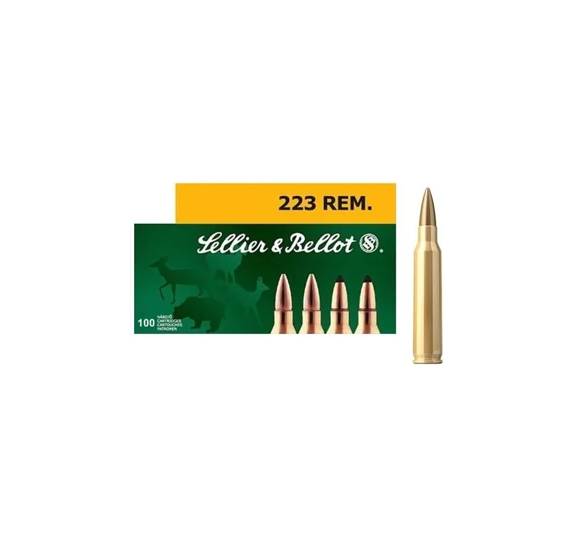 SELLIER & BELLOT CARTUCCE CAL 223REM FMJ 55grs *Conf. da 100pz*