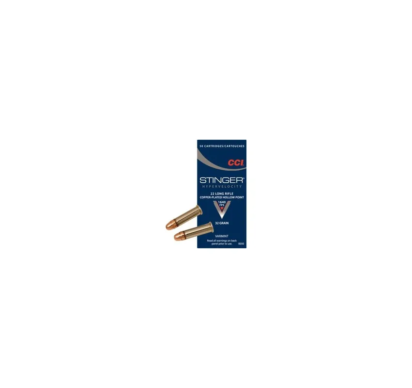 CCI CARTUCCE CAL. .22 LR STINGER PENTA POINT HP *Conf. da 50pz*