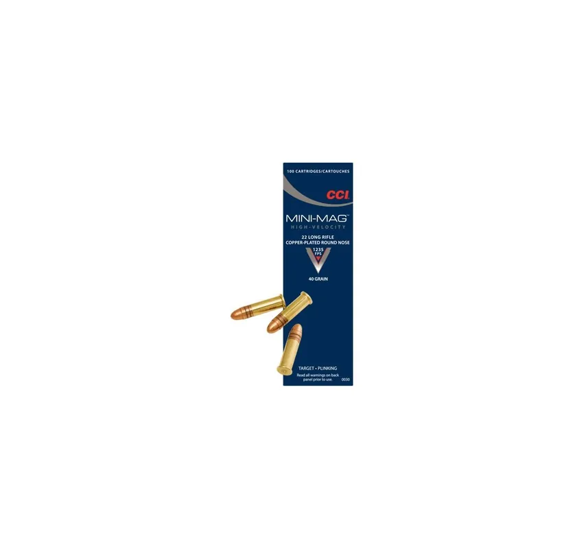 CCI CARTUCCE CAL. .22 LR MINI-MAG RAMATA 40grs TARGET *conf. 100pz*
