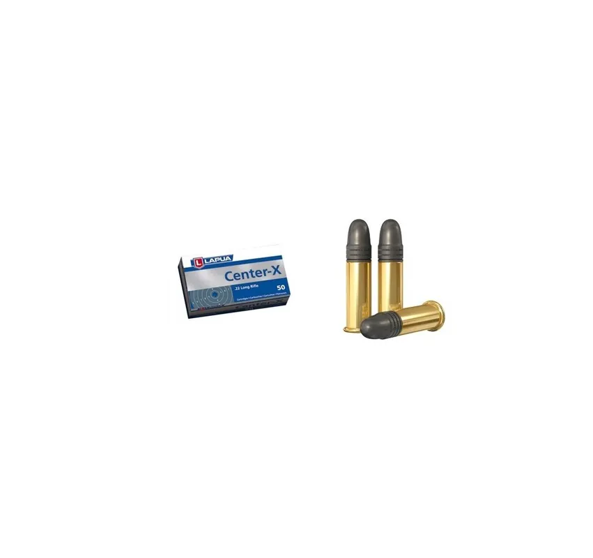 LAPUA CARTUCCE CAL. 22LR CENTER-X 40grs *Conf. da 50pz*
