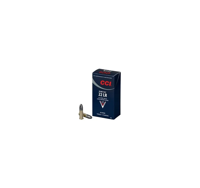 CCI CARTUCCE CAL. .22LR QUIET 22 RN 40grs *Conf. 50pz*