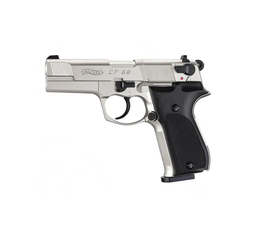 UMAREX WALTHER PISTOLA CP 88 4 NICHELATA CO2 -7,5J CAL. 4.5 C.N. 59
