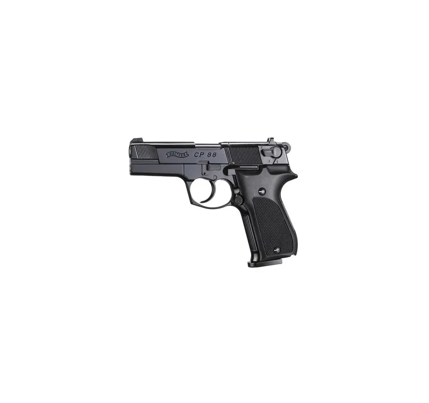 UMAREX WALTHER PISTOLA CP 88 4 NERA CO2 -7,5J CAL 4,5 C.N. 232 e C.N. 59