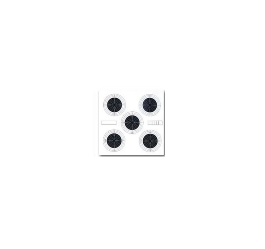 SC CENTRI CARTA PER CARABINA A/C 5 SPOT 14x14 *conf. 100pz.*