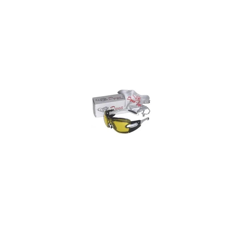 DYNA EYE OCCHIALE TITANIA SILVER SHOOTING-3 YELLOW LENS