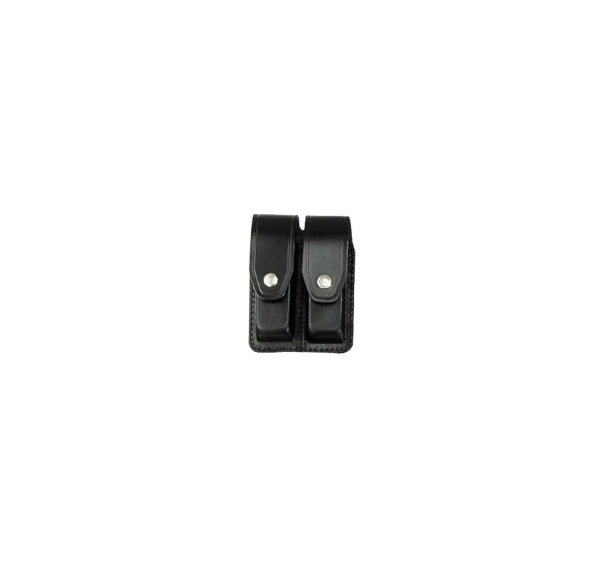 VEGA PORTA CARICATORE DOPPIO IN PELLE NERO 1P03