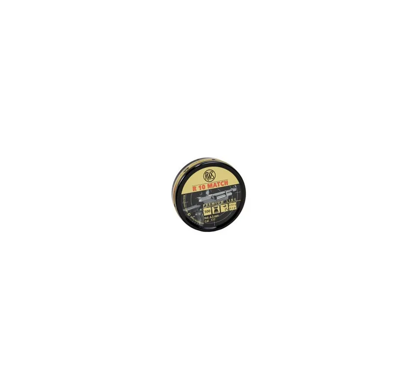 RWS PIOMBINO DIABOLO R10 MATCH 4.51mm 0.53g *Conf. da 500pz*