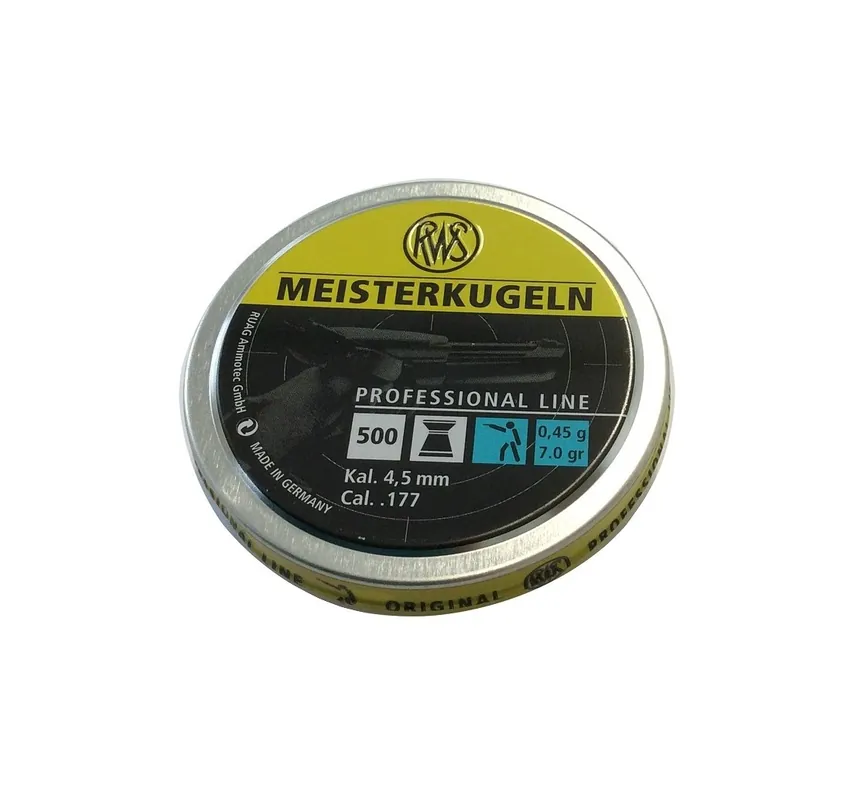RWS PIOMBINO DIABOLO MEISTERKUGELN 4.5mm 0.45g BLU *Conf. da 500pz*