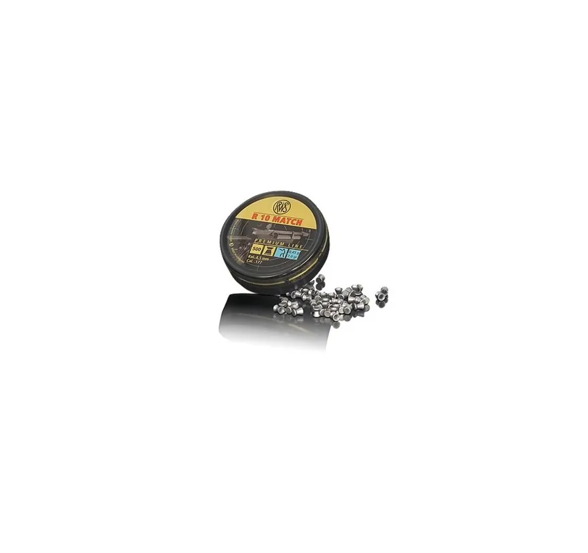 RWS PIOMBINO DIABOLO R10 MATCH 4.51mm 0.45g BLU *Conf. da 500pz*