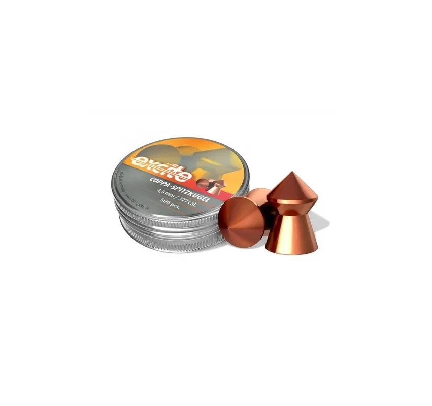 H&N PIOMBINO DIABOLO EXCITE COPPER A PUNTA 4,5mm 0,49g *Conf. 500pz*