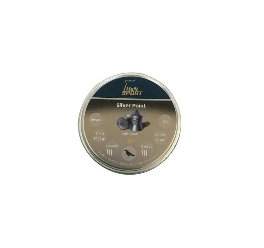 H&N PIOMBINO DIABOLO SILVERPOINT 5.5 MM 1.11g *Conf. da 200pz*