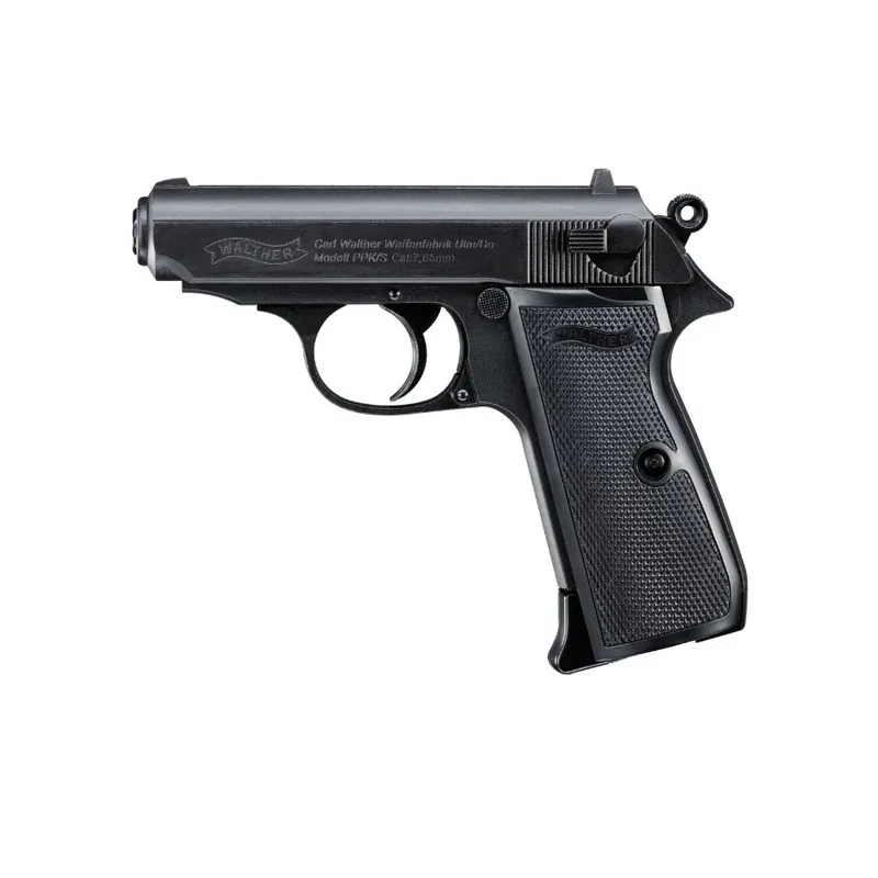 UMAREX WALTHER PISTOLA PPK/S NERA CO2 -7,5J CAL. 4,5 C.N. 86 e C.N. 275