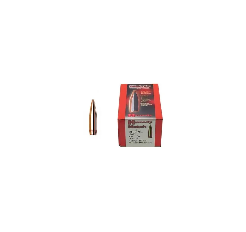 HORNADY PALLE 308" MATCH 178grs BTHP - 30715 *Conf. 100pz*