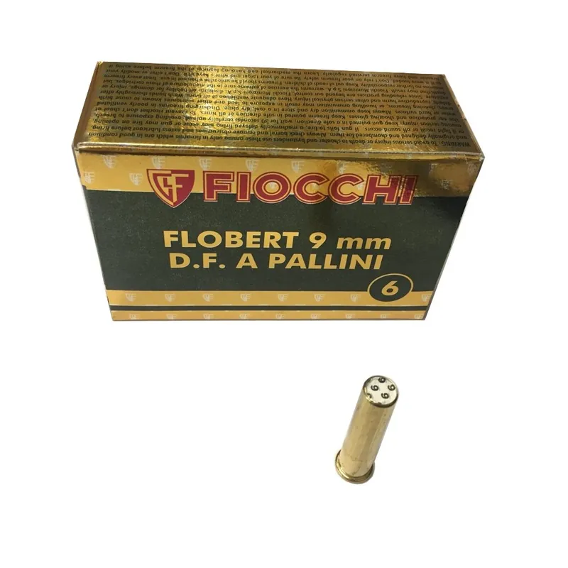 FIOCCHI CARTUCCE FLOBERT 9mm D.F. A PALLINI n-¦ 6 *Conf. da 50pz*
