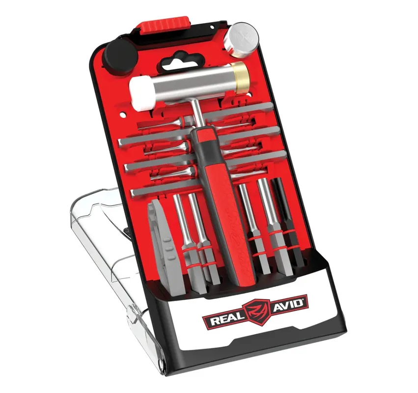 REAL AVID SET MARTELLO E PUNZONI CACCIASPINE AVHPS ACCU-PUNCH HAMMER & PUNCHES