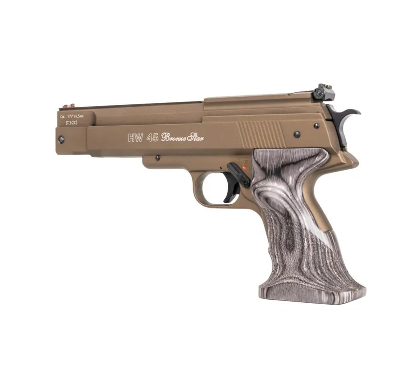 WEIHRAUCH PISTOLA PAC 45 BRONZE STAR -7,5j CAL. 4,5 C.N. 163