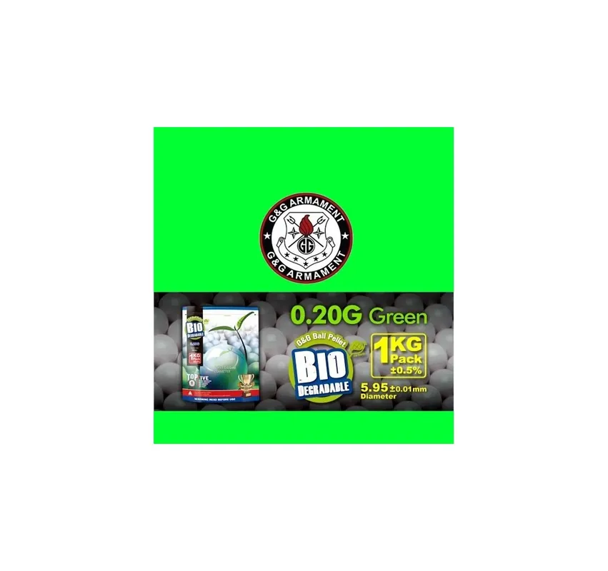 G&G PALLINI BIO 0.20g VERDI 5000 BB (1KG)