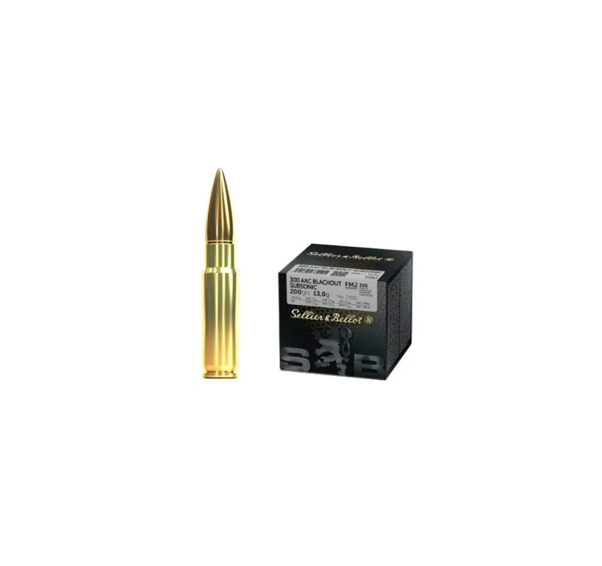 SELLIER & BELLOT CARTUCCE CAL. 300AAC FMJ 200grs SUBSONIC *Conf. da 100pz*