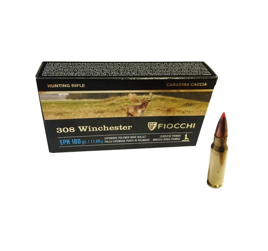 FIOCCHI CARTUCCE CAL. 308 WIN EPN 180grs *Conf. da 20pz*