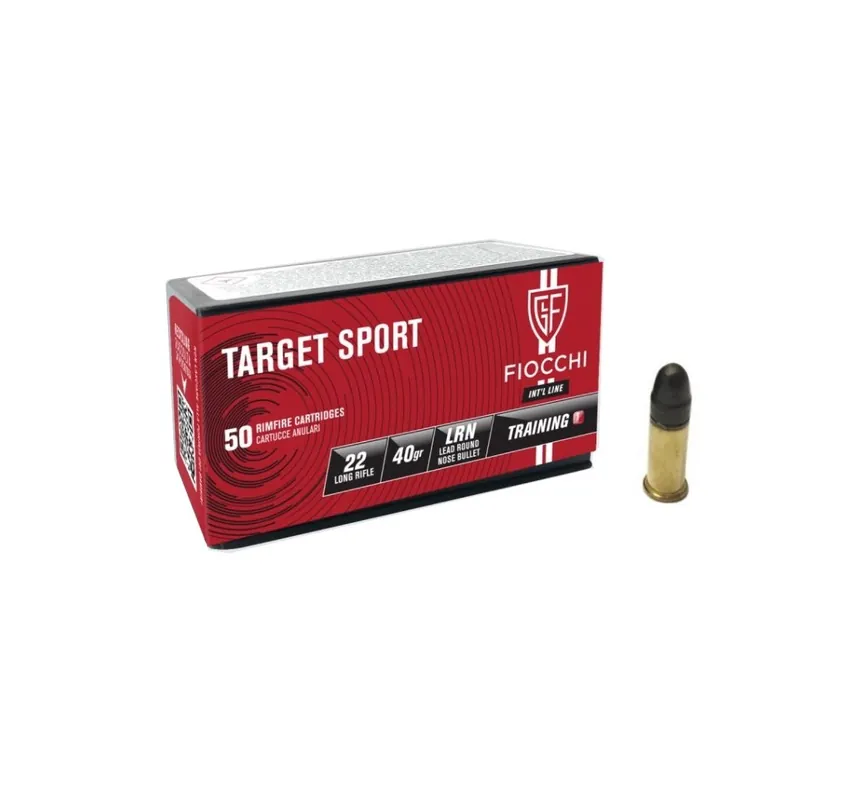 FIOCCHI CARTUCCE CAL. 22 LR TARGET SPORT LRN 40grs *Conf. da 50pz*
