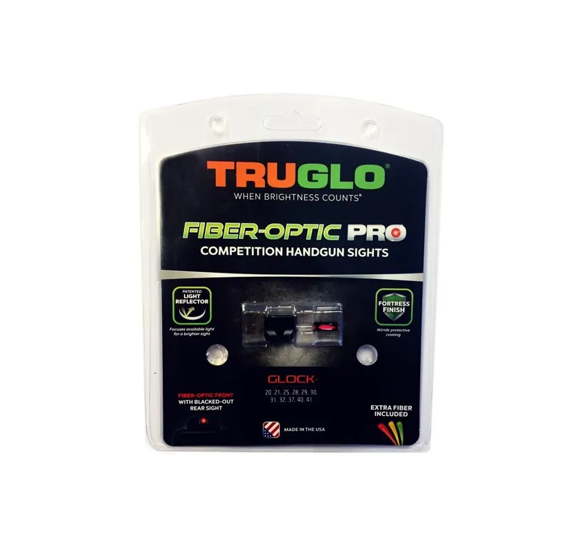 TRUGLO SET MIRE FIBRA OTTICA ROSSA