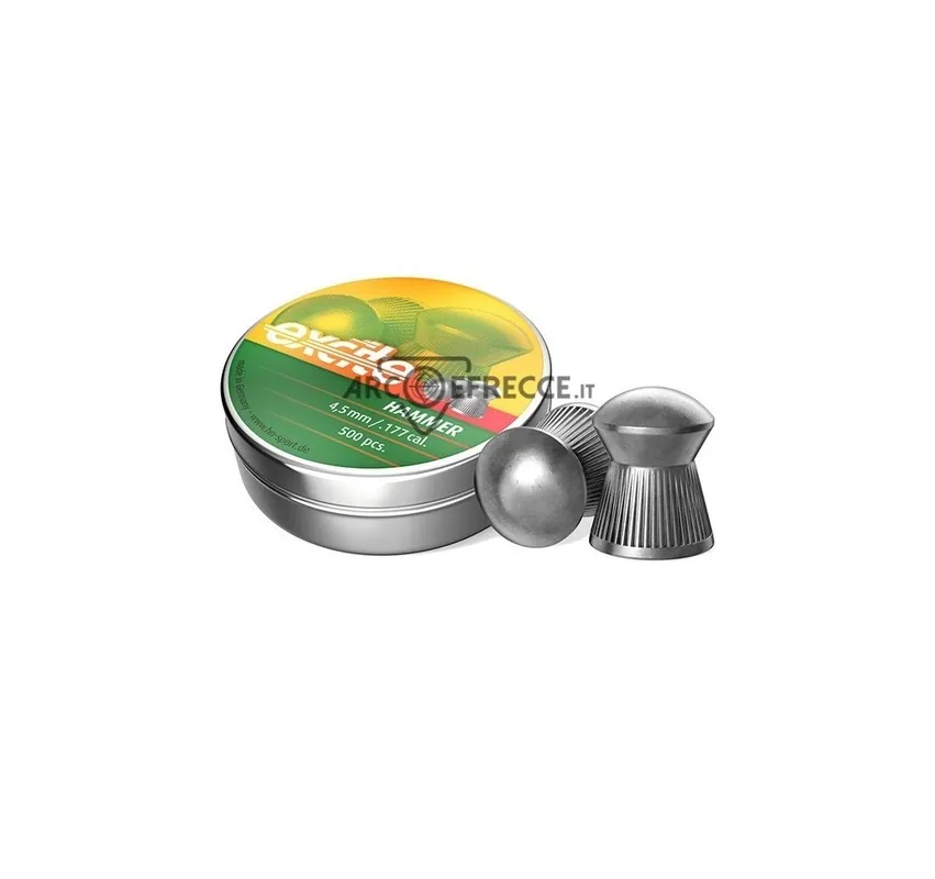 H&N PIOMBINO DIABOLO EXCITE HAMMER 4,5mm 0,51gr *Conf. 500pz*