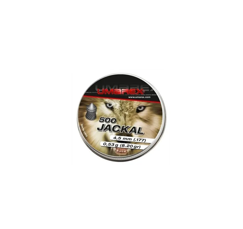 UMAREX PIOMBINO DIABOLO A PUNTA JACKAL CAL. 4,5mm 0,53gr *Conf. 500pz*