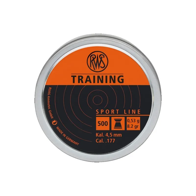 RWS PIOMBINO DIABOLO TRAINING 4,5mm 0,53g *Conf. da 500pz*