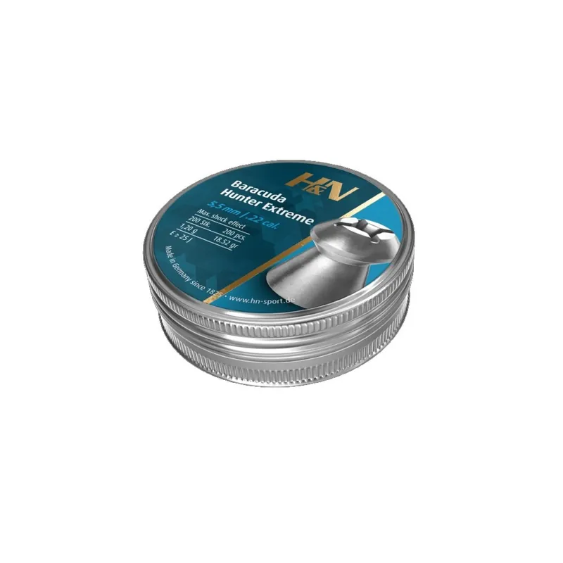 H&N PIOMBINO DIABOLO BARACUDA HUNTER EXTREME 5,5mm 1,21gr *Conf. 200pz*