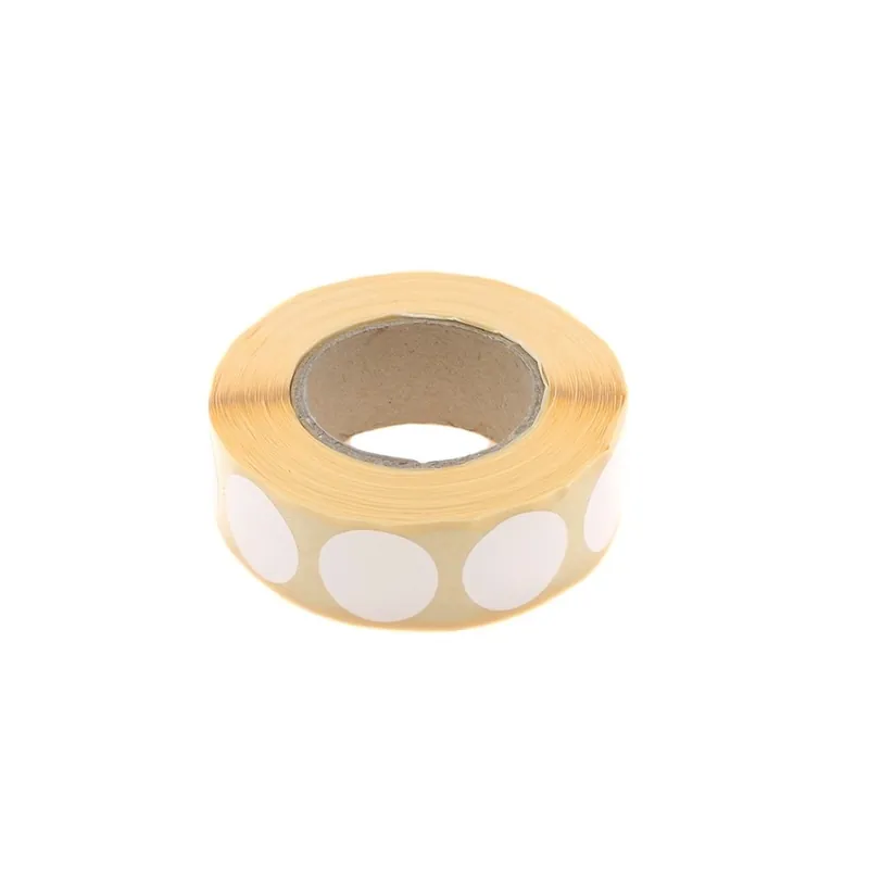 EEMANN TECH BOLLINI ADESIVI BIANCHI 20mm *Rotolo da 1000pz*