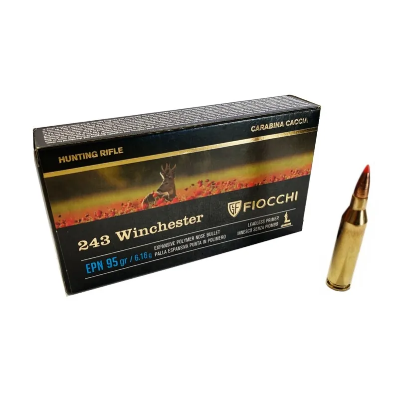 FIOCCHI CARTUCCE LL CAL. 243WIN EPN 95grs *Conf. da 20pz*