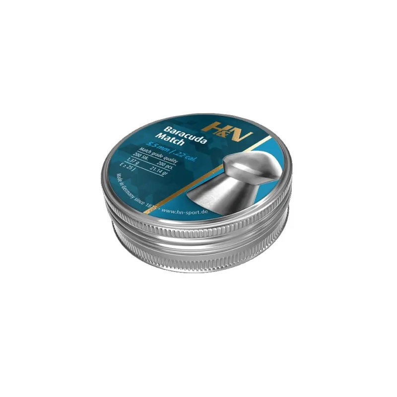 H&N PIOMBINO DIABOLO BARACUDA MATCH 5,52mm 1,37gr *Conf. 200pz*