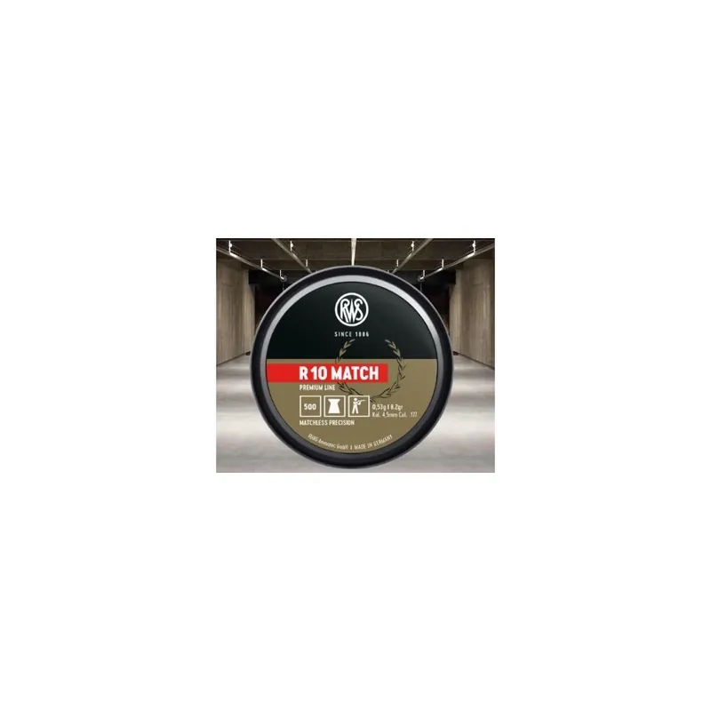 RWS PIOMBINO DIABOLO R10 MATCH 4.49mm 0.53g *Conf. da 500pz*