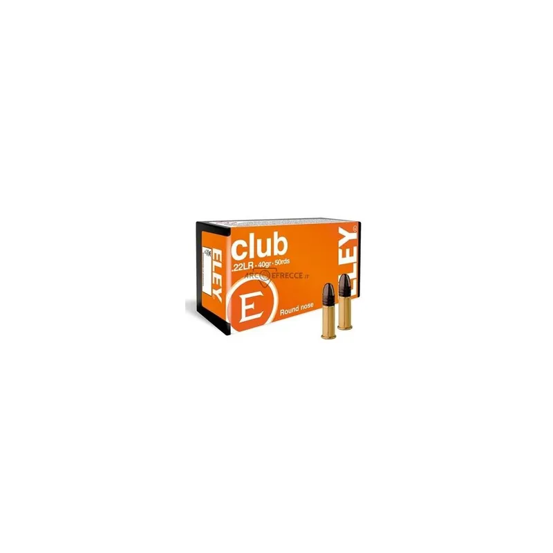 ELEY CARTUCCE CAL. 22 LR CLUB 40grs *Conf. da 50pz*