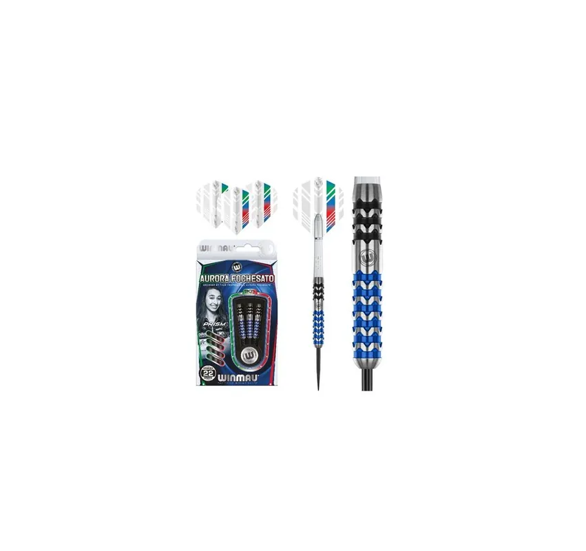 FRECCETTE punta acciaio AURORA FOCHESATO IN TUNGSTENO 90% 22 GR. (3 PZ.)