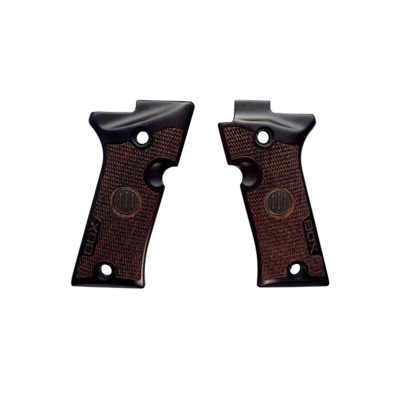 BERETTA GUANCETTE IN LEGNO CON SCUDETTO PER 80X