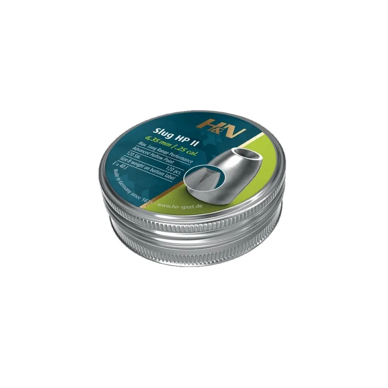 H&N PIOMBINO DIABOLO SLUG HPII 6.3mm .250 28g *Conf. da 120pz*