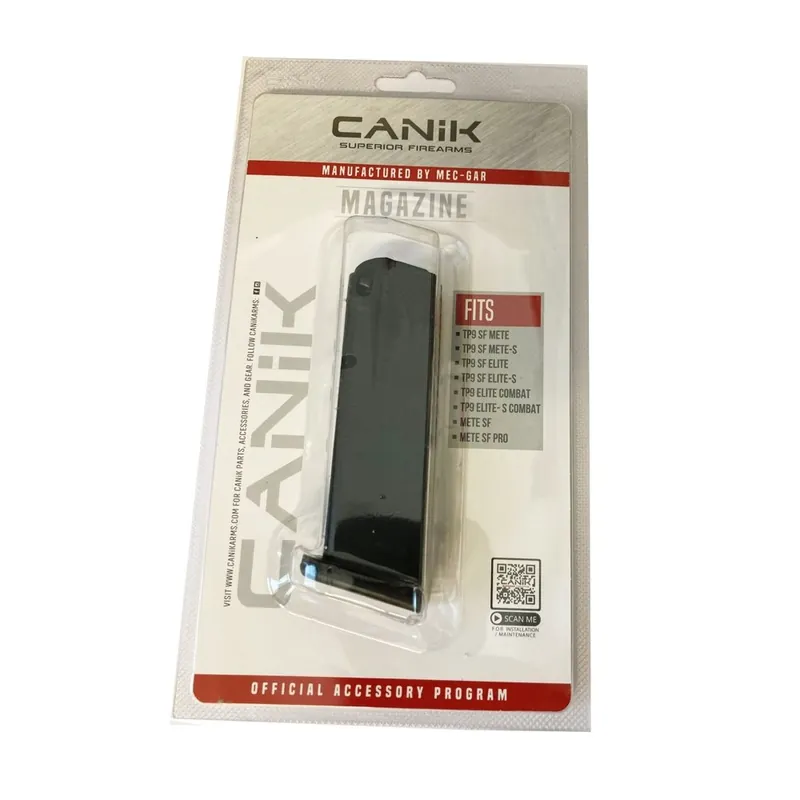 CANIK CARICATORE PER PISTOLA TP9 SF/COMBAT ELITE/METE CAL. 9mm 15 COLPI