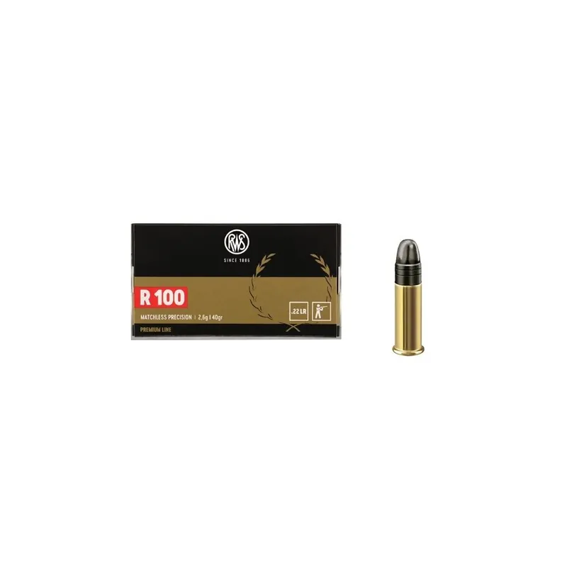 RWS CARTUCCE CAL .22LR R100 40grs *Conf. da 50pz*