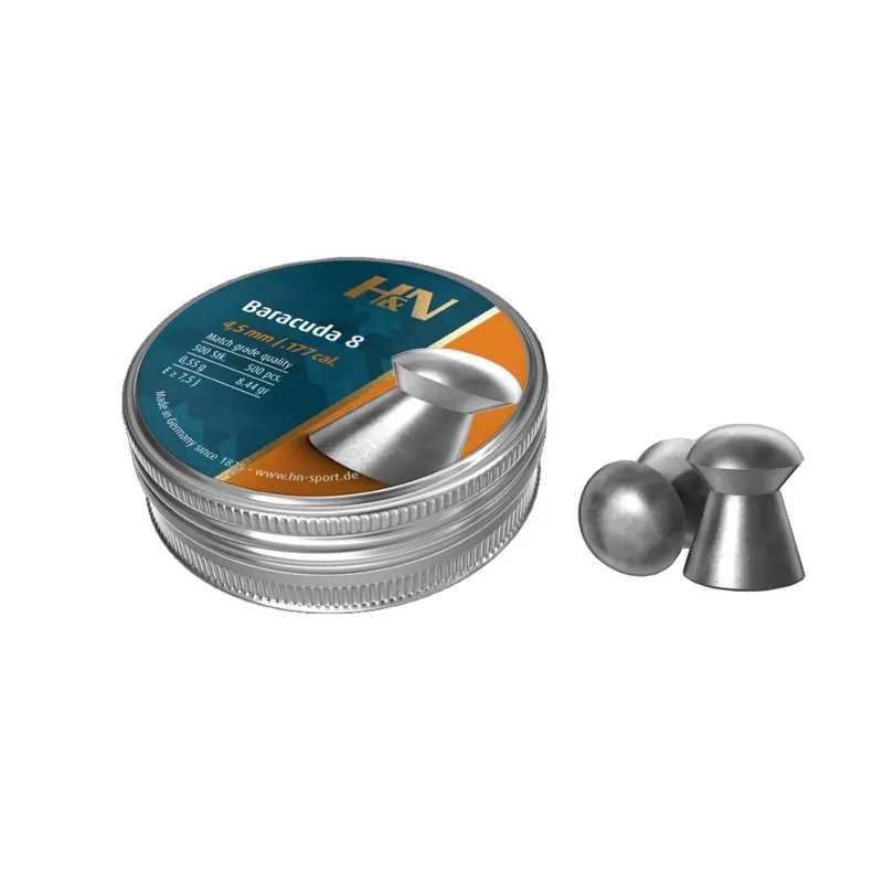 H&N PIOMBINO DIABOLO BARACUDA-8 Cal. 4.50mm 0.55g *Conf. 500pz*