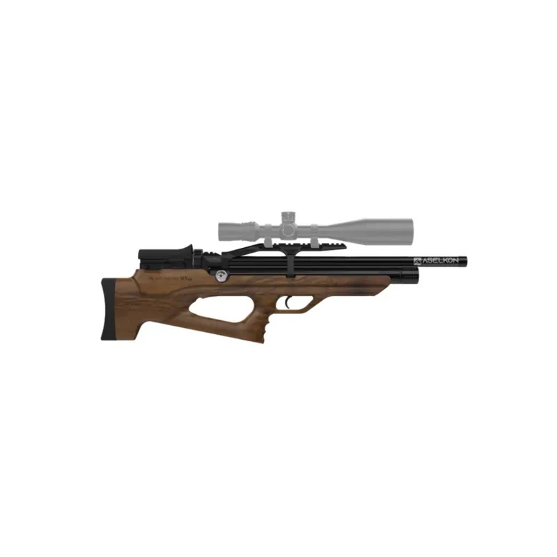 ASELKON CARABINA MX10 PCP WOOD STOCK BULLPUP CAL 5.5mm -7,5joule C.N. 00313bnp 12C