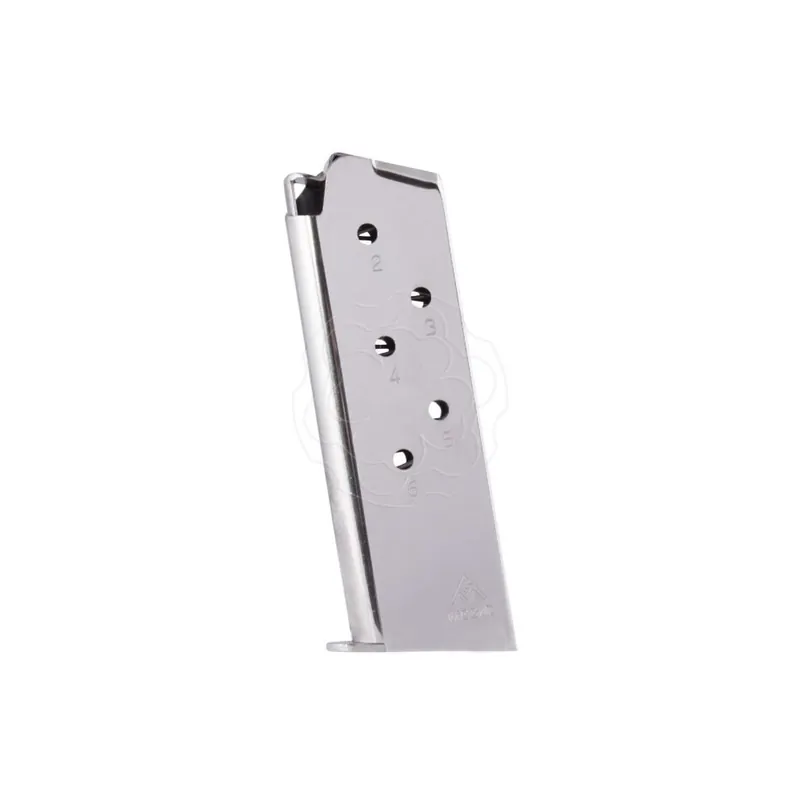 MEC GAR CARICATORE PER COLT 1911 OFFICER CAL 45 ACP NICHELATO *6 COLPI*