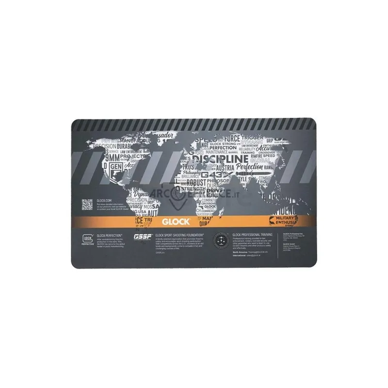 GLOCK TAPPETINO TRAINING GRIGIO/ARANCIONE