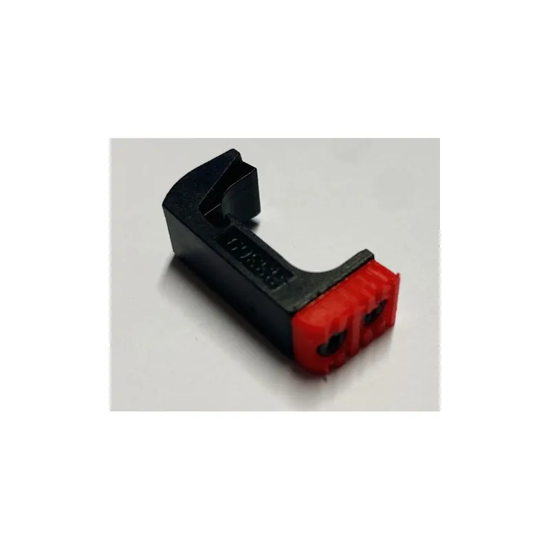 TR1 SGANCIO MAGGIORATO PER GLOCK 43 BICOLORE ROSSO-NERO