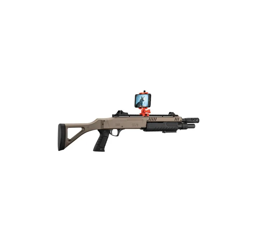 SHOOTER AR FUCILE POMPA SOFTAIR FABARM STF12 VR SYSTEM DUALTONE FDE-BK