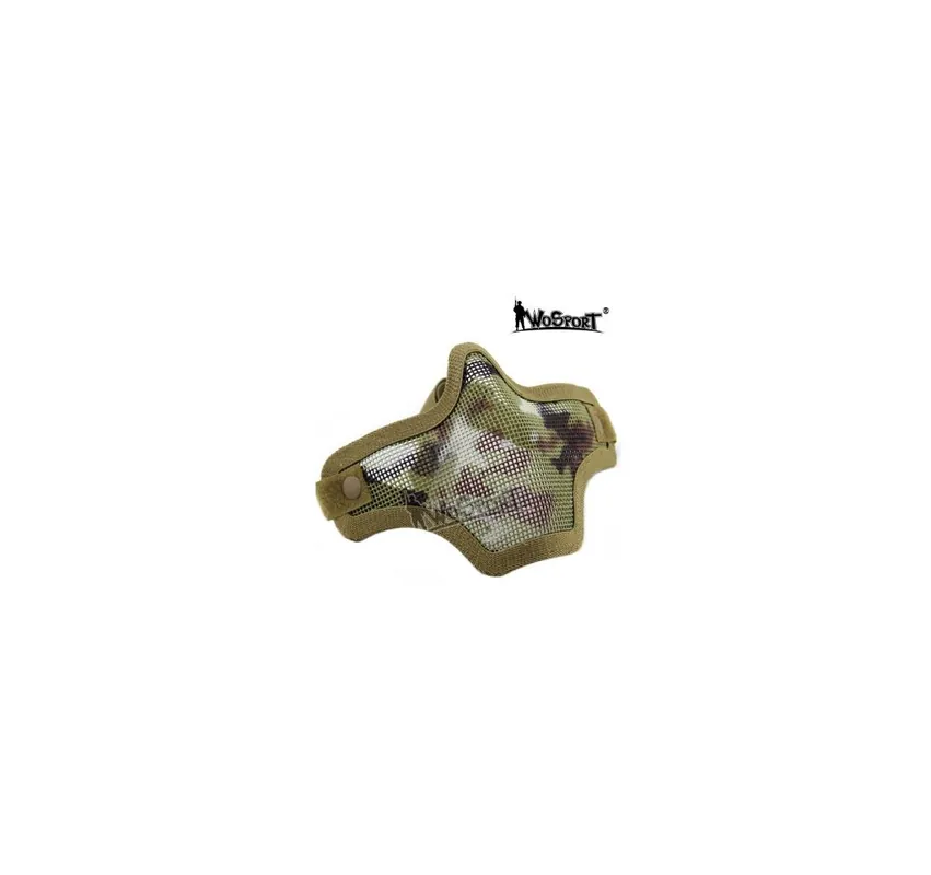 WOSPORT MASCHERA AIRSOFT RETE PROTEZIONE BOCCA VEGATATO CAMO (WO-MA20IT)