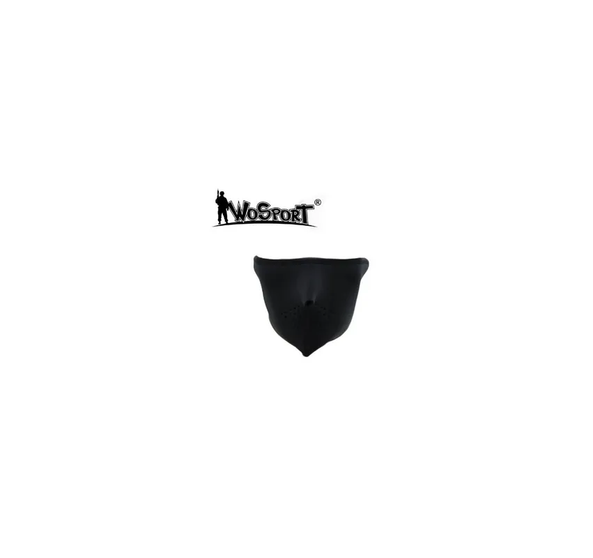 WOSPORT MASCHERA NEOPRENE HALF BLACK (WO-MA26HB)