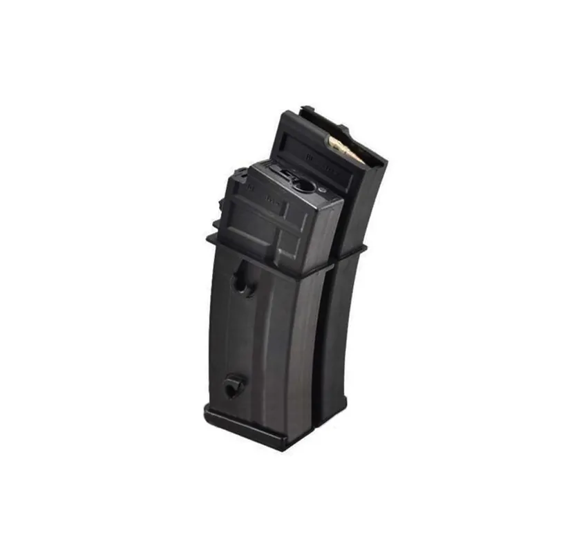 DV CARICATORE SOFTAIR ELETTRICO MAGGIORATO 1000BBS PER G36 SOUND BLACK (DV-M1000G36E)