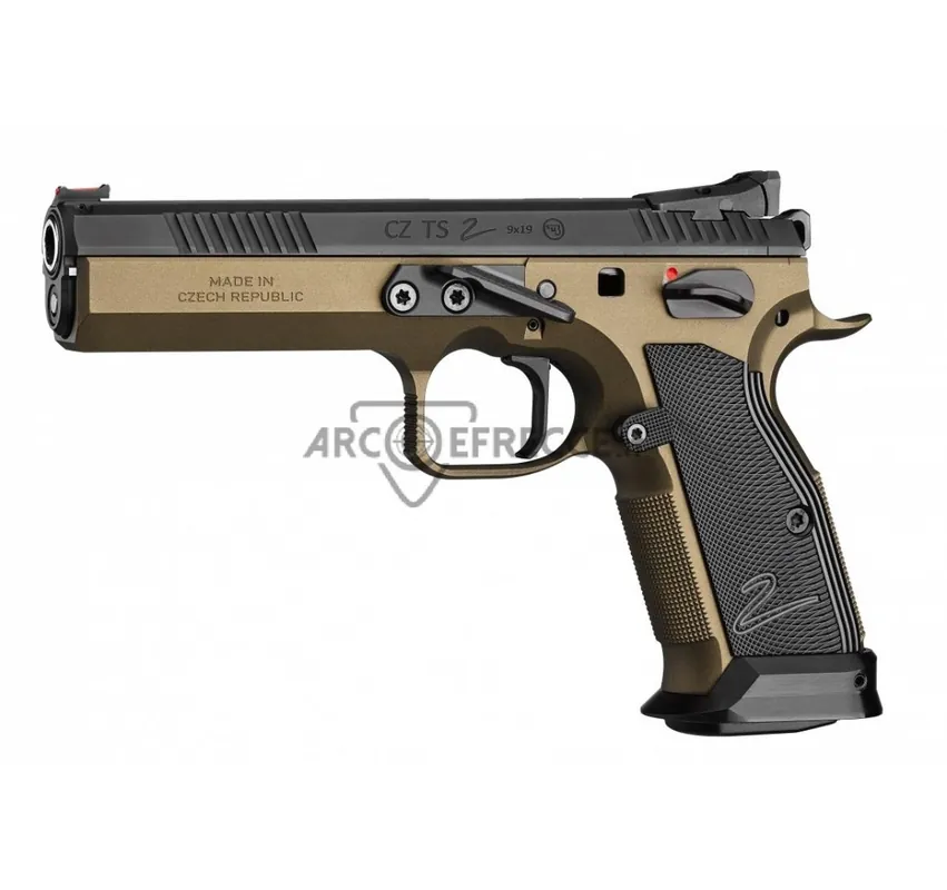 CZ PISTOLA SEMIAUTO MOD. TS-2 BRONZE CAL 9x19 9 LUGER +2C